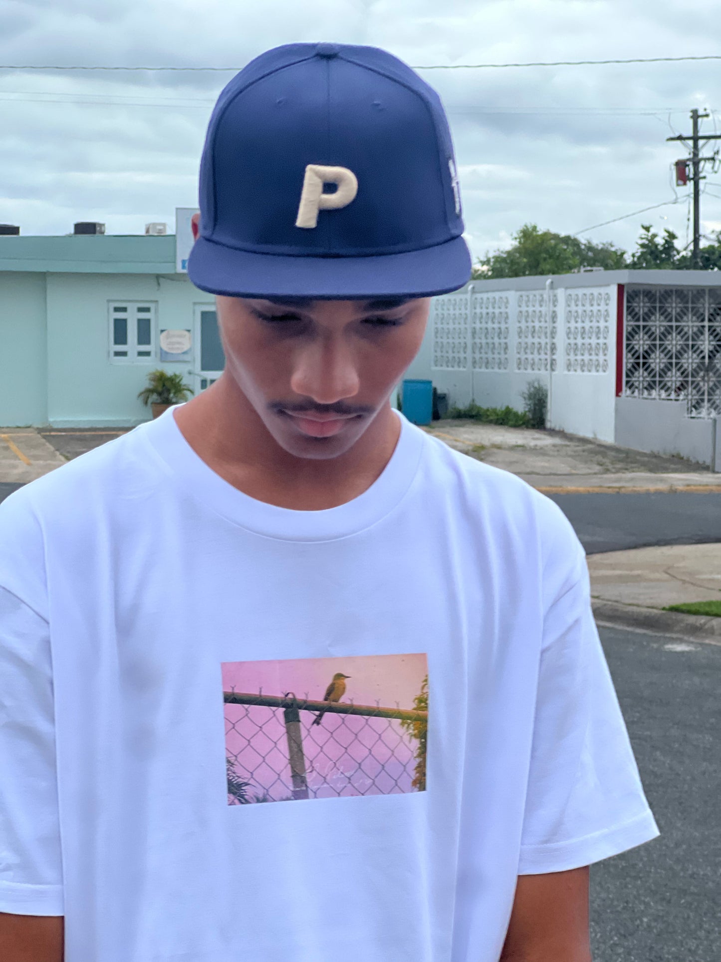 OG Snapback Navy con "P" gris