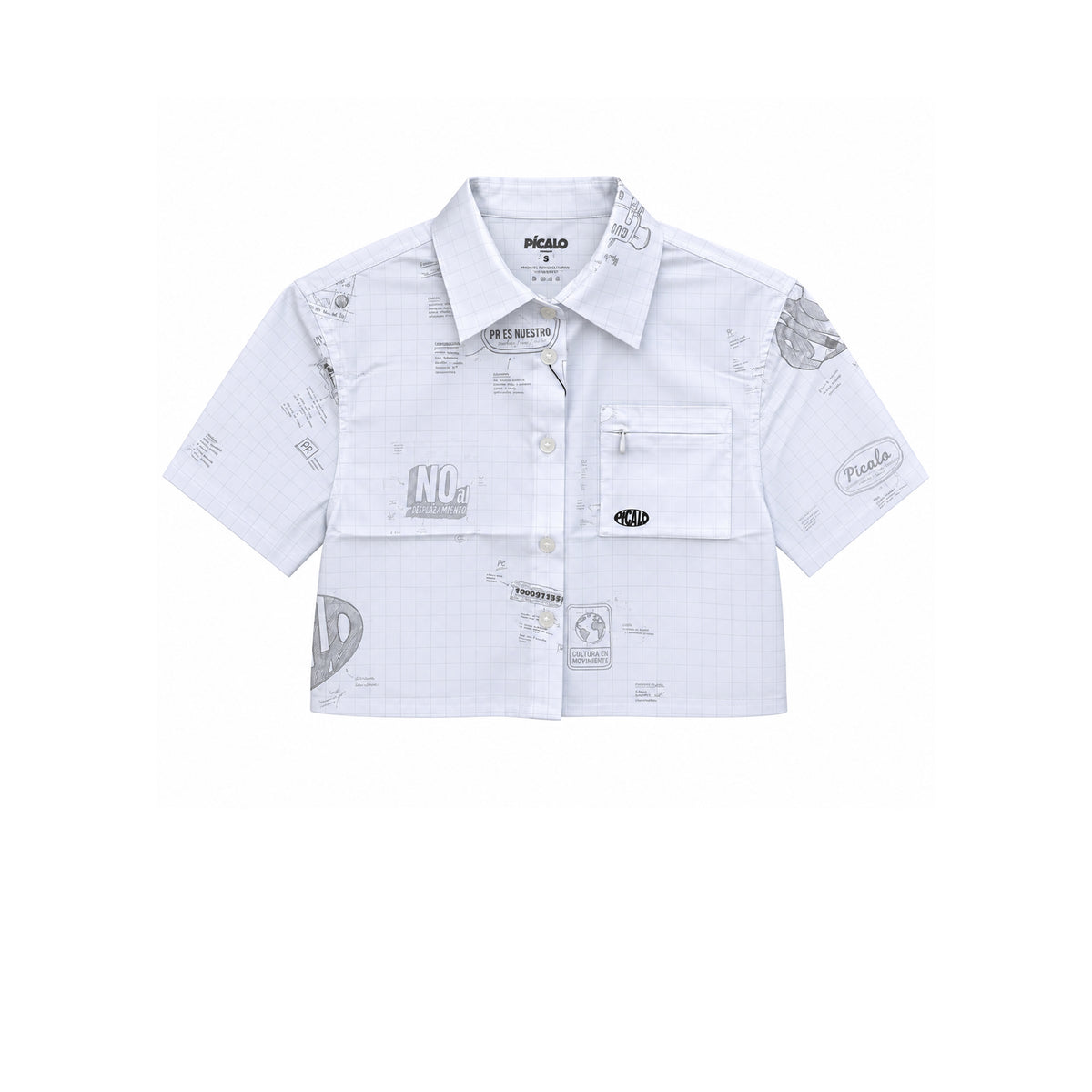 La Ruta Sketch crop top