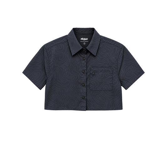 La Ruta Topografica crop top