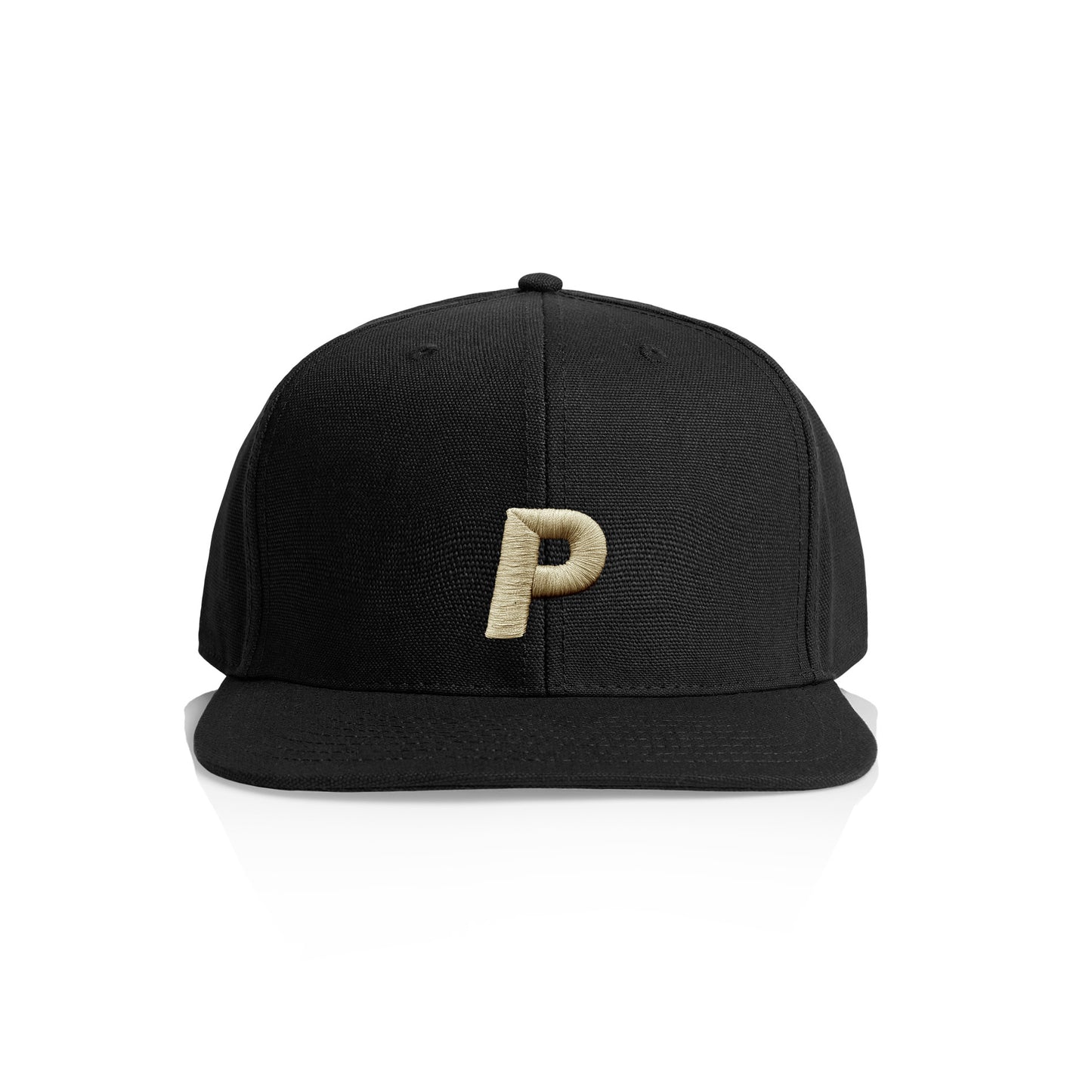 OG Snapback Negra con  "P" crema