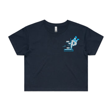 DNE croptop navy
