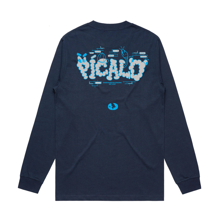 DNE bubble manga larga navy