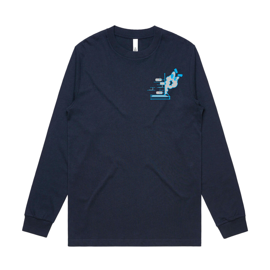 DNE bubble manga larga navy