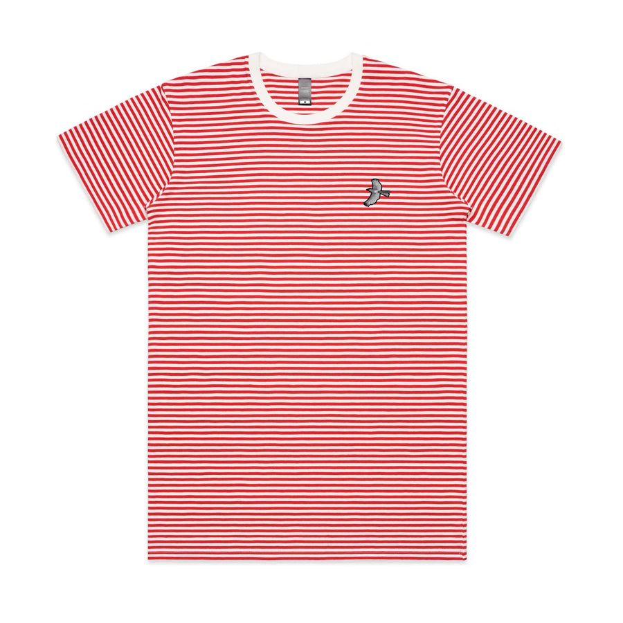 Actitud Pícalo Tshirt (líneas natural/rojo)